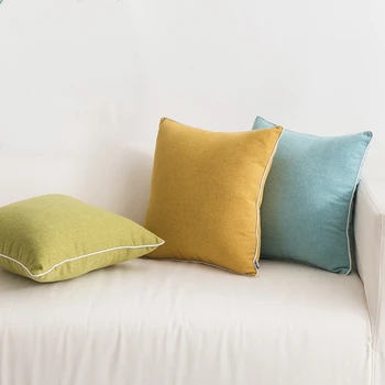 Paprastos medvilnės patalynė užvalkalas pagalvėlė padengti paprasto juosmens pagalvę padengti atlošas mesti pagalvės užvalkalą 45x45/50x35/50x50/60x60cm