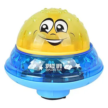 Mielas Vandens Purškimo Kamuolys Kūdikių Plūduriuojantis Vonios Žaislas Elektros Indukcijos Purkštuvų Vonia Žaislai Sukasi su Dušo 3D Šviesos Muzikos