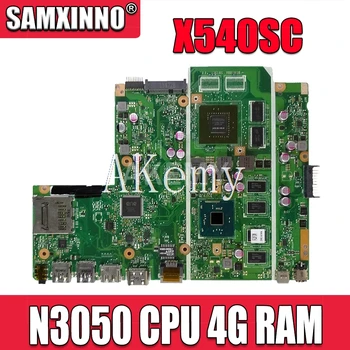 X540SC mainboard ASUS X540SC X540SCA F540SC nešiojamas plokštė išbandyti CPU/N3050 4GB/Memory originalus darbas