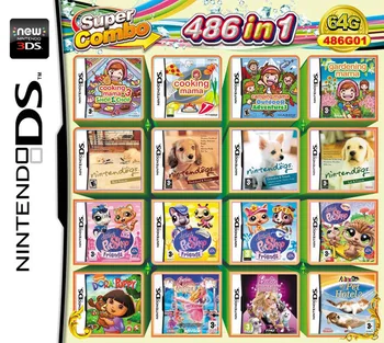 NAUJOS 3DS DNS 500 in1/208 in1/488 į 1/482 į 1/468 1 Žaidimas Kortelę Atgal Nintend Vaizdo Žaidimo Kortelės Kasetės