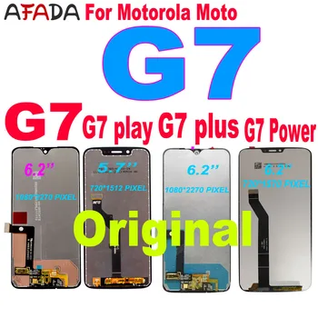 Originalus G7 XT1962 LCD Motorola Moto G7 Galios Ekranas XT1955 LCD G7 Plius XT1965 Jutiklinis Ekranas skaitmeninis keitiklis G7 Žaisti LCD Replaceme