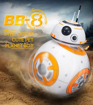 Žvaigždučių Karas Robotas Žaislai Protingas Atnaujinti RC BB8 Su Garso Veiksmų Skaičius, Dovana BB-8 Ball Robotas 2.4 G Nuotolinio Valdymo Žaislais Vaikų