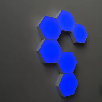Kūrybinės Naujos USB quantum lempos jungimo šešiakampe sienos lempos nuotolinio valdymo palieskite du kartus kontrolės spalvinga sienos korio lempos