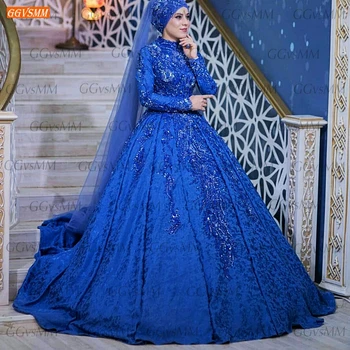 Royal Blue Vakaro Suknelė Moterims vestido de festa Nėrinių Appliqu Zawalcowany Kamuolys Suknelė Oficialią Suknelės Ilgai, abiti da cerimonia da sera