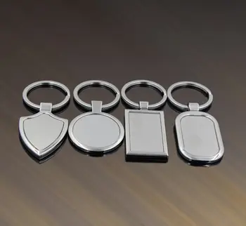 NEMOKAMAS PRISTATYMAS DHL 200pcs/daug Naujų Cinko Lydinys Tuščią Užsakymą Keychains Naujovė Metalo Keyrings Skatinimo