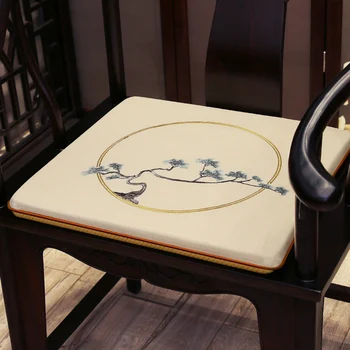 Elegantiškas Bauda Siuvinėjimas, Valgomojo Kėdės, Kėdžių Sėdynės Pagalvėlės Kinijos Pagalvėlės Office Home Dekoratyvinis Užtrauktukas Medvilnės Skalbiniai Sėdi Kilimėliai