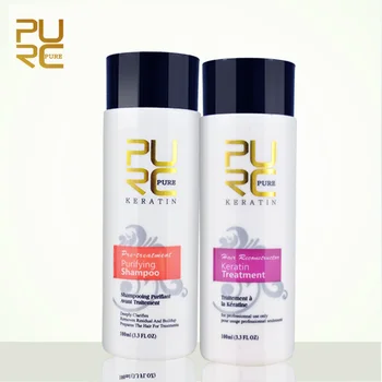 Plaukų tiesinimo Remonto ir ištiesinti žalą, plaukų produktų, Brazilijos keratyny gydymas + valymo šampūnas