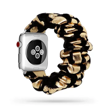 Scrunchie Elastinga moterų Laikrodžių Dirželiai iwatch 5 4 38mm 42mm laikrodžiai linijos Watchband Apple Watch Band Serijos 5 4 3 2 40 44mm