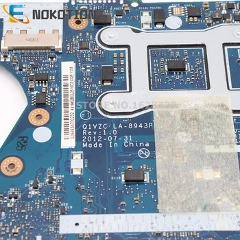 NOKOTION Acer aspire v5-131 v5-171 nešiojamas plokštė NBM3A1100L Q1VZC LA-8943P Mainboard I5-3337U CPU DDR3