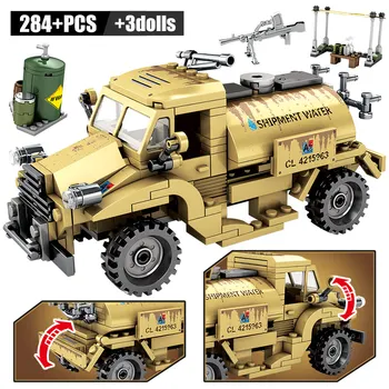 Karinės vokietijos Šarvuotos Transporto priemonės Blokai WW2 Puolimą Sunkvežimių Bakas Duomenys Ginklas Plytų Žaislai Vaikams
