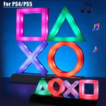 2020 Naujausias už PS4/PS5 Balso Kontrolės Žaidimo Piktogramą Žibintai 