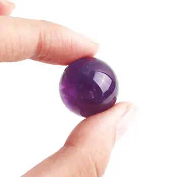 Daug 18mm Natūralus Ametistas Crystal Ball Sferoje, Stovi Akmuo Kvarcas Pasaulyje Pjedestalo Gydymo Fengshui Namų Akvariumo Dekoras