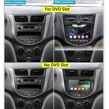 Bonroad Android 10.0 Rom32 Automobilių vaizdo Multimedijos Grotuvas Automobilių DVD Solaris Verna Akcentas 2009-2016 Automobilių GPS Radijas, Vaizdo Navigacijos