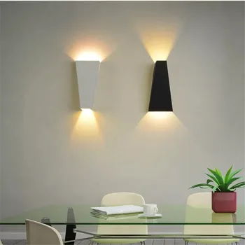 10W aukštyn ir žemyn, LED siena lempos, paprastas, šiuolaikiškas interjeras lempos dekoratyvinis apšvietimas naktiniai įėjimo sodo lempos aliuminio AC90-260V