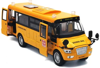 1:32 Masto Didelis Dydis Amerikos Mokyklos Autobusas Diecast Metal Automobilio Traukti Atgal Mirksi Modelio Automobilių Berniukas Žaislų Kolekcija Nemokamas Pristatymas