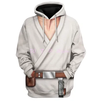 WTF Star Wars Mandalorian Skywalker cosplay sporto mados drabužiai, džemperis Jedi Kariai Dėvi Gobtuvu Megztinis