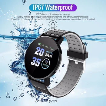 1.3 colių Smart Žiūrėti Vandeniui Bluetooth Kraujo Spaudimas Fitness Tracker Širdies ritmo Monitoringo Sporto Smartwatch 