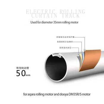Rolling Shutter Variklis vamzdžio skersmuo 50m už aqara geležinkelių motorinių Dooya motorinių smart užuolaidų sistemos