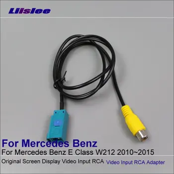 Mercedes Benz E Klase W212 2010~Originalus Video Įėjimas RCA Adapteris, Laidas Galinis galinė vaizdo Kamera Jungiklio Jungties Kabelis