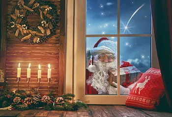 Avezano Sluoksnių Kalėdų Eglutė Židinys Žiemos Dovanos Santa Claus Fotografijos Fonas Studija Photocall Photozone Prop Dekoras