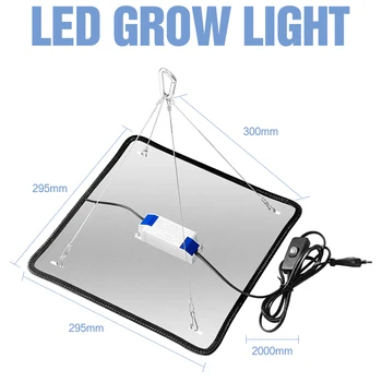 CanLing Augti Šviesos diodų (LED Augalų Augimo Lempos Visą Spektrą Fito Lempos 2000W LED Auginimo Lemputė 220V Gėlių Hydroponic Apšvietimo 110V