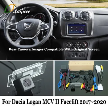 Atvirkštinio vaizdo Kamera, Skirta Dacia Logan MCV II Facelift 2017 2018 2019 2020 / Pradinio Ekrano Prijungti Automobilių galinio vaizdo Atsargine Stovėjimo Kameros
