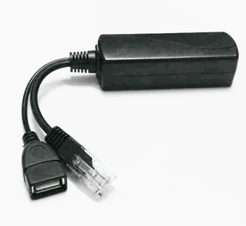 POE splitter su USB moterų sąsaja 10/100Mbps 5V 2A išėjimo 802.3 af/šiuo reikalavimų