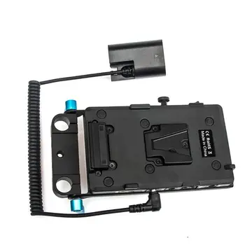 FOTGA V Mount Plate Baterijos Plokštė, Adapteris, Pora, turinti LP-E6 Kabelis Transliacijos SLR HD kamera