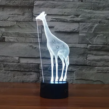 Dovanų atmosfera lempos 3177 vaizdo šviesos Užsienio prekybos naujas žirafa 3D lempos spalvinga lempos touch LED
