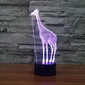 Dovanų atmosfera lempos 3177 vaizdo šviesos Užsienio prekybos naujas žirafa 3D lempos spalvinga lempos touch LED