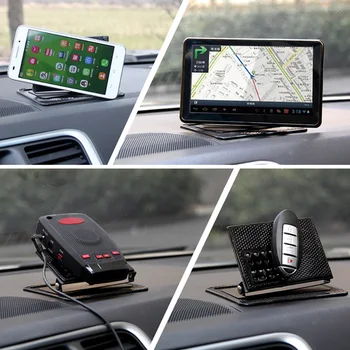 Automobilio Savininkas Silikono 360 Pasukimo Mobiliojo Telefono Stovas neslystantis Kilimėlis Automobilio prietaisų Skydelyje Reguliuojamas Kampas Pasta Trinkelėmis, GPS Navigacijos