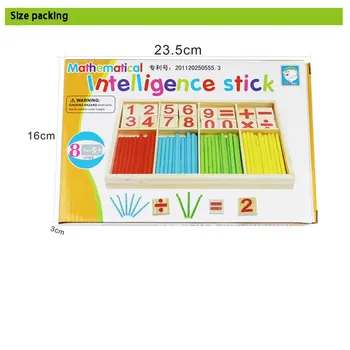 Spalvinga Bambuko Skaičiavimo Lazdelės Vaikų Žaislų Montessori Mokymo Priemonių Skaičiavimo Lazdele Darželio Matematikos Mokymosi Švietimo Žaislas