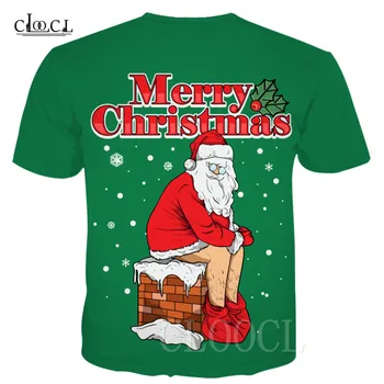 Santa Claus T-shirt 3D Atspausdintas Kalėdų T Marškinėliai Atsitiktinis Mados Vyrai Moterys Kalėdos Plius Dydžio Marškinėlius Kalėdų Dovanos Tee Viršūnės