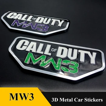 3D Metalo Call Of DUTY MW3 Emblema Ženklelio Lipdukai Automobilio Stilius už Jeep Wrangler Laisvės Grand Cherokee PHEV 