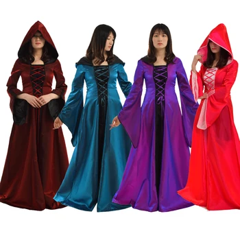 Gaubtas Ragana Kostiumas Moterims Viduramžių Ir Renesanso Korsetas Suknelė Cosplay Drabužiai