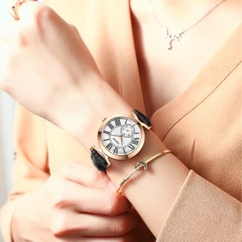 CHENXI Prabanga Moterų Laikrodžiai Atsitiktinis Ultra-Plonas Šviesą Nerūdijančio Plieno Tinklelio Diržo Kvarco Vandeniui Riešo Žiūrėti Relogio Feminino