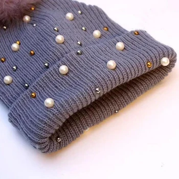 Žiemos Moteris Kailio Zawalcowany adata Pp skrybėlę Žiemos Skrybėlę Moterų Girl 's Hat Megzti Beanies Bžūp Skrybėlę Storio Moterų Skullies Beanies