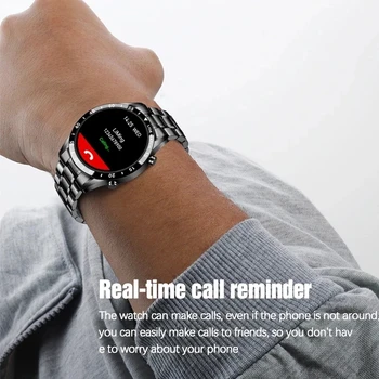 LIGE 2020 Naujo Prabangaus prekės ženklo vyrai laikrodžiai Plieno juosta Fitneso žiūrėti, Širdies ritmas, kraujo spaudimas Aktyvumo seklys Smart Watch Vyrams