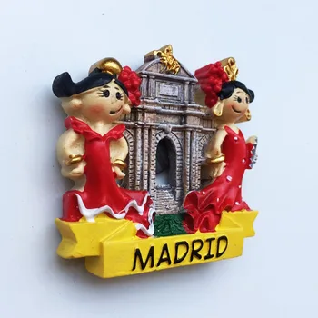 Šaldytuvas Magnetai Ispanija Orientyrai 3d Flamenko Spalvinga Turistų Suvenyrai Magnetinio Šaldytuvas Lipdukai Ispanija Namų Dekoro Dovanų Idėjos
