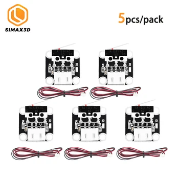SIMAX3D 5vnt Mini galinės Micro Limit Switch X/Y/Z Ašies 5A 250V 3Pin N/N N/C Kontrolės su 1M Vielos CR-10 Serija Ender-3