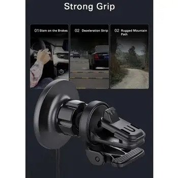 Magnetiniai Automobilių Belaidis Kroviklis tvirtinimas iPhone12 Pro Max 15W QI Greitai Magnetas Įkrauti Telefono Turėtojas