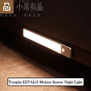 Youpin EZVALO Smart Judesio Jutiklis LED Nakties Šviesos Belaidis Magnetinis Virtuvės Spinta Spinta Sienos Lempos Touch USB Įkrovimo