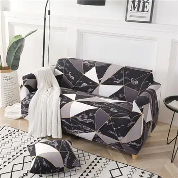 Ruožas geometrinis sofa cover elastinga už kambarį kėdžių užvalkalai Kampe sofa sofos padengti vieno loveseat