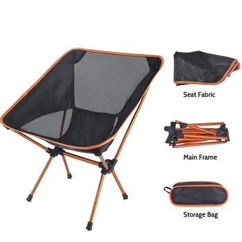 Kelionės Lauko Sulankstomoji Kėdė Ultralight Aukštos Kokybės Lauko Kempingas Kėdė Nešiojamų Paplūdimio Pėsčiųjų Iškylą Sėdynės Žvejybos Įrankiai Kėdė