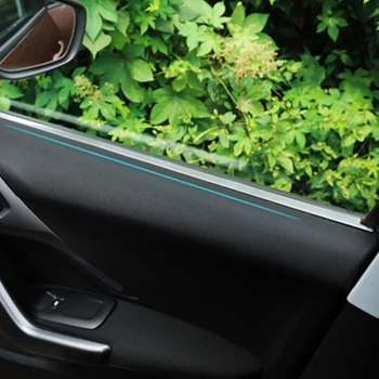 Mano Geras Automobilis Nerūdijančio plieno langą interjero ryškios juostelės lango stiklo apdailos juostelės Automobilių optikos už Peugeot 2008 M. Automobilių reikmenys