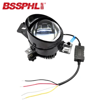 BSSPHL Automobilių stiliaus Mokymai šviesos HD 3.0 Bi-xenon LED rūko žibintas objektyvas tinka Nissan Fuga Y50/3.5 Geniss 06-08 Livina 07-16 Sylphy