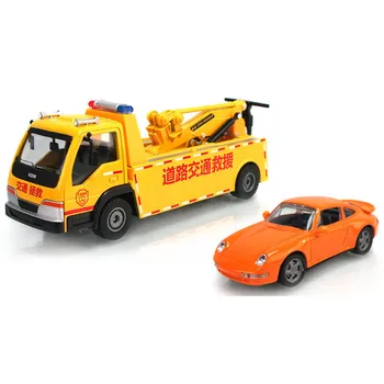 KAIDIWEI Lydinio Inžinerijos Transporto priemonių Kelių Wrecker Gelbėjimo Sunkvežimių žaislai vaikams kalėdų dovana vaikas, automobilių žaislai modelis 1:50