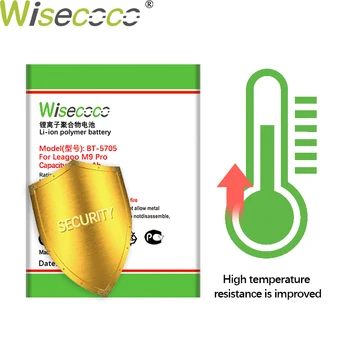 WISECOCO 4300mAh BT-5705 Baterija LEAGOO M9 Pro Mobiliųjų Telefonų Sandėlyje Naujausias Gamybos Aukštos Kokybės Baterija+Sekimo Numerį