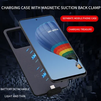 5000Mah Plonas Naujos Baterijos Case for Samsung Galaxy M31 išmanųjį Telefoną, Baterijos Kroviklis Atveju Galios Banko Samsung Galaktika M31 Atveju