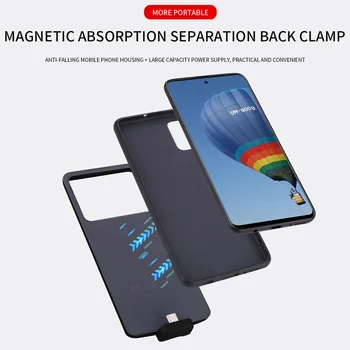 5000Mah Plonas Naujos Baterijos Case for Samsung Galaxy M31 išmanųjį Telefoną, Baterijos Kroviklis Atveju Galios Banko Samsung Galaktika M31 Atveju